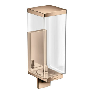 hansgrohe Axor Uni Lotionsp Rectangulaire Verre, Montage mural, or rouge poli