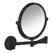 hansgrohe Axor Uni miroir de rasage circulaire mural, noir mat