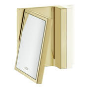hansgrohe Axor Uni. Miroir de rasage rectangulaire inclinable, mural, or poli-2