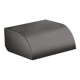hansgrohe Axor Uni. Miroir rond 146x142 mm, mitigeur lavabo, brossé noir