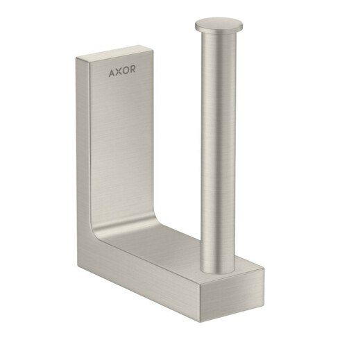 hansgrohe Axor Uni Porte-papier hygiénique rectangulaire mural, aspect inox