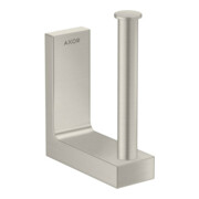 hansgrohe Axor Uni Porte-papier hygiénique rectangulaire mural, aspect inox