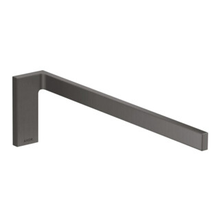 hansgrohe Axor Uni. Rectangulaire 380 mm, fixe, chrome noir brossé