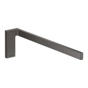 hansgrohe Axor Uni. Rectangulaire 380 mm, fixe, chrome noir brossé
