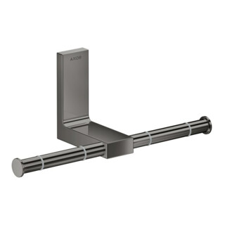 hansgrohe Axor Uni. Rectangulaire double, mural, chrome noir poli