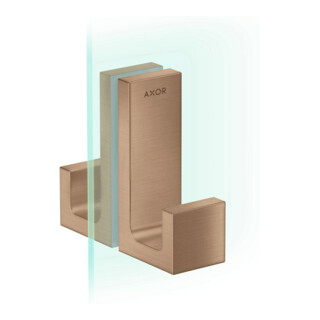 hansgrohe Axor Uni Rectangulaire Porte de douche brossé or rouge