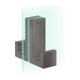 hansgrohe Axor Uni Rectangulaire Porte de douche chrome noir brossé-1