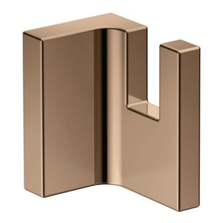 hansgrohe Axor Uni Rectangular Porte-serviettes mural, or rouge poli