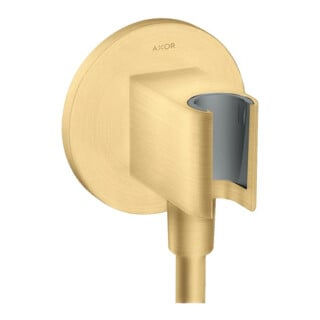 hansgrohe Axor Unité porte-rideau Fixfit ronde, avec fonction de maintien, finition or optique