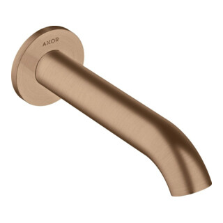hansgrohe Axor Uno A 178 mm Robinet de baignoire, chrome brossé, or rouge
