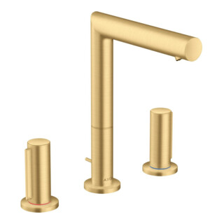 hansgrohe Axor Uno A Mitigeur lavabo 3 trous 183 mm, bec pivotant, poignée Z, chrome mat