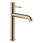 hansgrohe Axor Uno A Mitigeur lavabo mono-commande 201 mm, sans vidage, avec bec pivotant, chromé poli-or