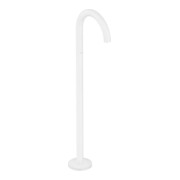 hansgrohe Axor Uno Ensemble de montage complet Bec de baignoire au sol courbé, sortie 226 mm, blanc mat