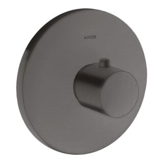 hansgrohe Axor Uno Highflow Thermostat encastré complet, chrome noir brossé