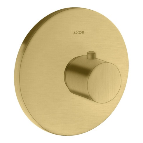 hansgrohe Axor Uno Highflow thermostatique encastré, finition or brossé, kit complet