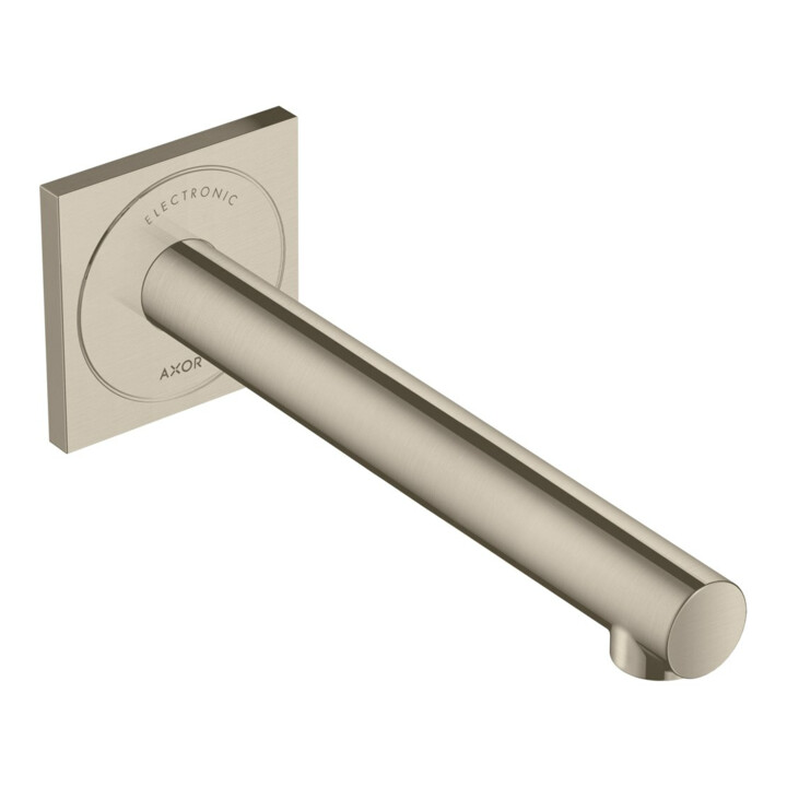 hansgrohe Axor Uno Mitigeur électronique pour lavabo encastré, bec 221 mm, nickel brossé