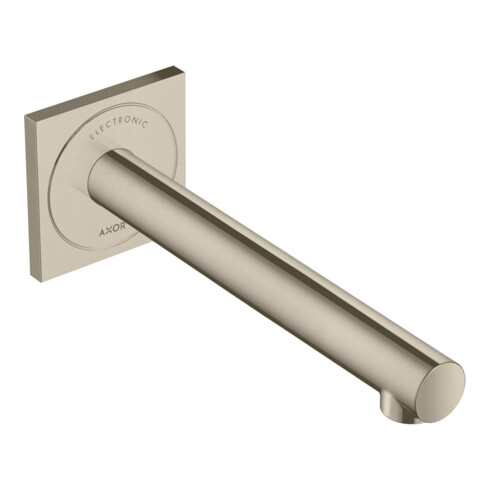 hansgrohe Axor Uno Mitigeur électronique pour lavabo encastré, bec 221 mm, nickel brossé