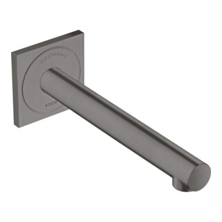 hansgrohe Axor Uno Mitigeur lavabo électronique encastré, bec 221 mm, chrome noir brossé