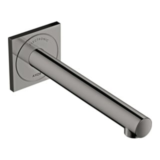 hansgrohe Axor Uno Mitigeur lavabo électronique encastré, bec 221 mm, chrome noir poli