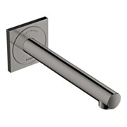 hansgrohe Axor Uno Mitigeur lavabo électronique encastré, bec 221 mm, chrome noir poli