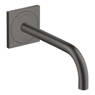 hansgrohe Axor Uno Mitigeur lavabo électronique encastré, bec 225 mm, chrome noir brossé