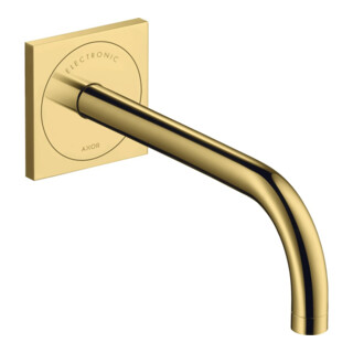 hansgrohe Axor Uno Mitigeur lavabo électronique encastré, bec 225 mm, or poli