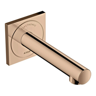 hansgrohe Axor Uno Mitigeur lavabo électronique encastré, portée 161 mm, or rouge poli