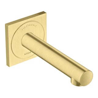 hansgrohe Axor Uno Mitigeur lavabo électronique encastré, saillie 161 mm, laiton brossé