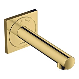 hansgrohe Axor Uno Mitigeur lavabo électronique encastré, saillie 161 mm, or poli