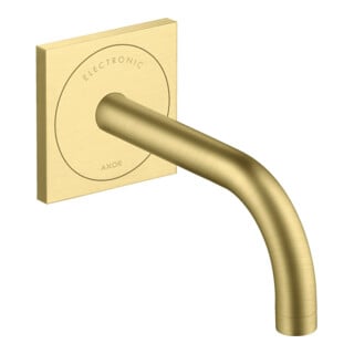 hansgrohe Axor Uno Mitigeur lavabo électronique encastré, saillie 165 mm, laiton brossé
