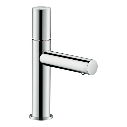 hansgrohe Axor Uno Mitigeur monocommande lavabo 110 123 mm, avec poignée, sans vidage, inox brossé