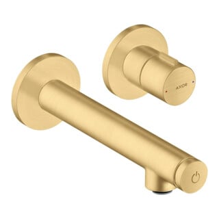 hansgrohe Axor Uno Select Ensemble complet Mitigeur lavabo encastré, bec 158 mm, or brossé optique