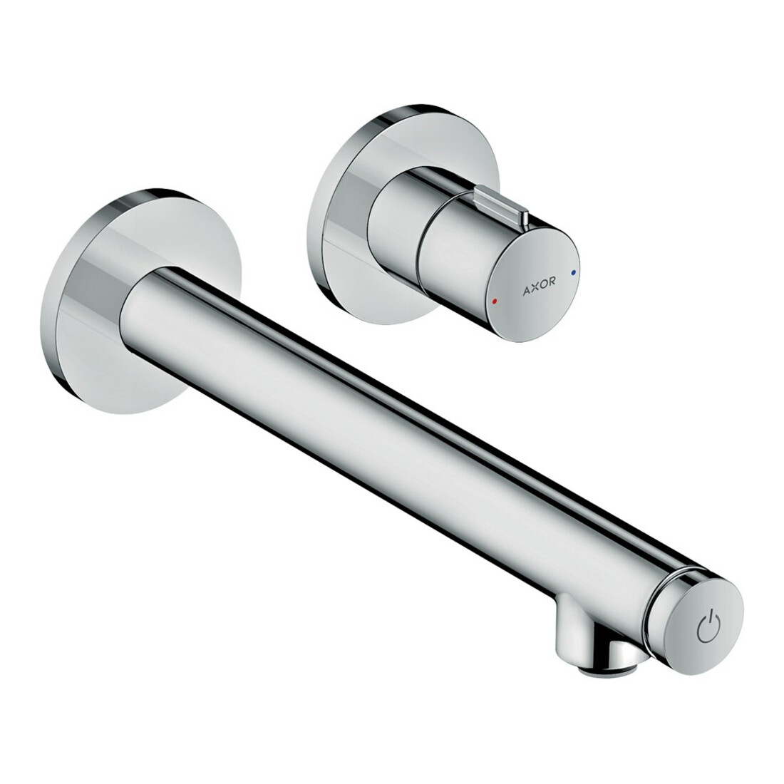 hansgrohe Axor Uno Select Mitigeur lavabo encastré, bec 221 mm, aspect inox