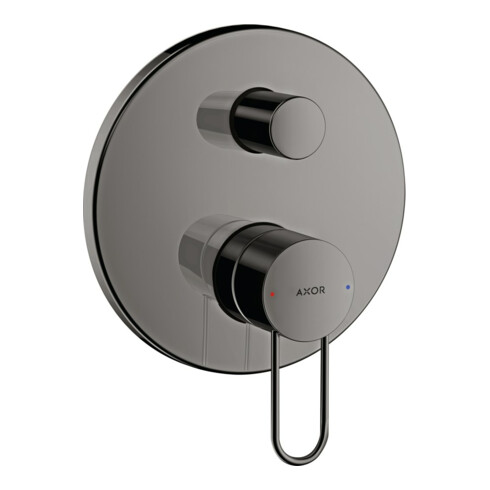 hansgrohe Axor Uno Set de montage complet Mitigeur baignoire encastré, m Bü-G, chrome noir poli