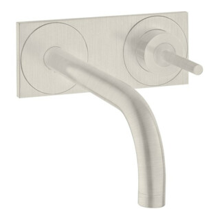 hansgrohe Axor Uno Set de montage complet Mitigeur lavabo encastré, poignée à broche, chromé, A 165 mm, ED