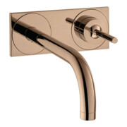 hansgrohe Axor Uno Set de montage complet Mitigeur lavabo encastré, poignée à broche, chromé, H 165 mm, po r
