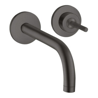 hansgrohe Axor Uno Set de montage complet Mitigeur lavabo encastré, poignée à broche, rosé, H 165 mm