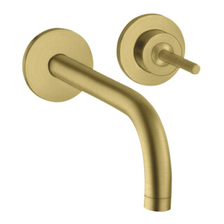 hansgrohe Axor Uno Set de montage complet Mitigeur lavabo encastré, poignée à broche, rosé, H 225 mm, l br