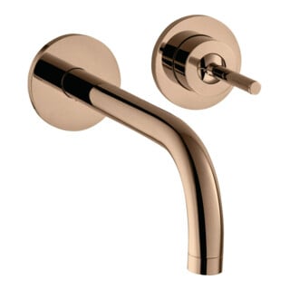 hansgrohe Axor Uno Set de montage prêt à l’emploi Mitigeur lavabo encastré, poignée à bouton, rosé, H 225 mm, po r