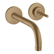 hansgrohe Axor Uno Set de montage prêt à poser Mitigeur lavabo encastré, poignée à broche, rosé, H 165 mm