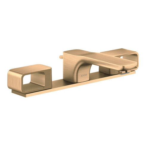hansgrohe Axor Urquiola Mitigeur lavabo 3 trous 180 mm, avec vidage, platine, bronze brossé