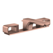 hansgrohe Axor Urquiola Mitigeur lavabo 3 trous 180 mm, tirette, chromé brossé or rose