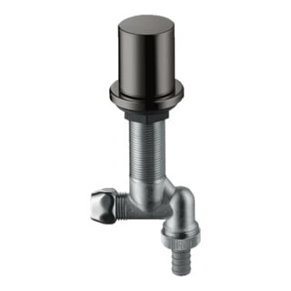hansgrohe Axor Vanne d'arrêt cuisine avec clapet anti-retour, chrome noir poli