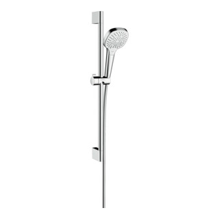 hansgrohe B-S Croma Sel. E Barre de douche Mul EcoSm. 669 mm, 9 l/min, blanc/chrome