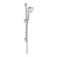 hansgrohe B-S Croma Sel. E Barre de douche Mul EcoSm. 669 mm, 9 l/min, blanc/chrome-1