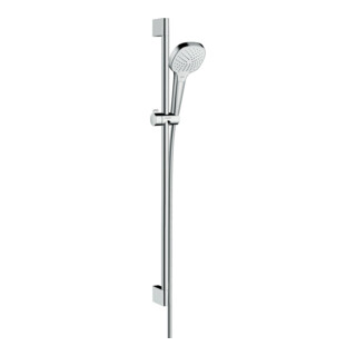 hansgrohe B-S Croma Sel. E Var. EcoSm. Barre de douche 959 mm, 9 l/min, blanc/chrome