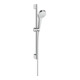 hansgrohe B-S Croma Sel. S Mul EcoSm. Barre de douche 669 mm, 9 l/min, blanc/chrome-1