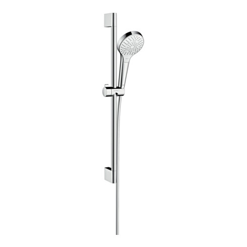 hansgrohe B-S Croma Sel. S Mul EcoSm. Barre de douche 669 mm, 9 l/min, blanc/chrome