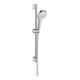 hansgrohe B-S Croma Sel. S Var. EcoSm. 669mm Brausestange, 9 l/min, weiß/chrom-1