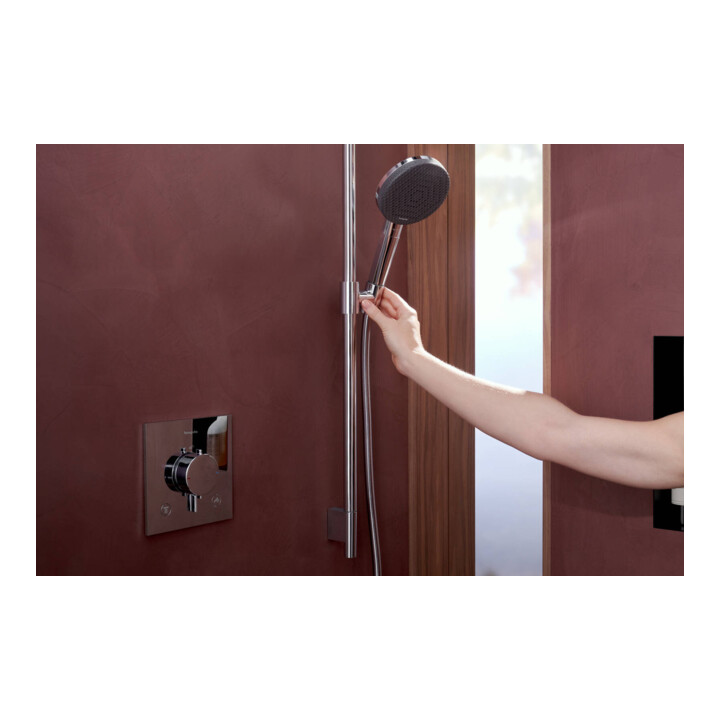 hansgrohe B-S Raindance Al. Se S EcoSm. Barre de douche S P, 3 jets, espacement perçage 625 mm, chromé